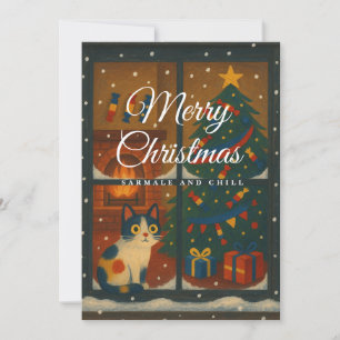 Carte de Noël Sarmale et Chill