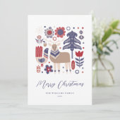 Carte de Noël Scandi scandinave (Debout devant)