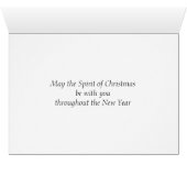 Carte de Noël - Scène de village (Intérieur Horizontal (Bas))