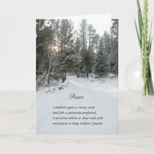 Carte de Noël Scène hivernale (Devant)