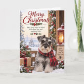 Carte de Noël Schnauzer (Devant)