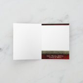 carte de Noël SE PLIANTE personnalisée par 5x7 de (Intérieur)