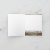 carte de Noël SE PLIANTE personnalisée par 5x7 de (Intérieur)