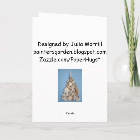 Carte de Noël Sea Shell (Dos)