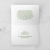 Carte de Noël Secrétaire (Intérieur)