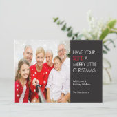 Carte de Noël Selfie (Debout devant)