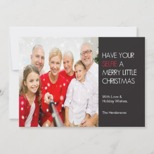 Carte de Noël Selfie