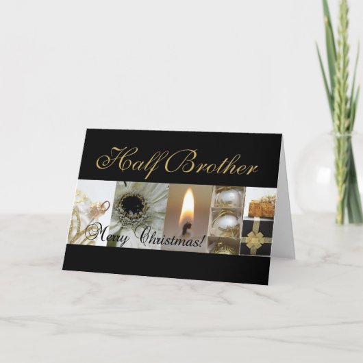 Carte de Noël semi-frère Joyeux (Devant)