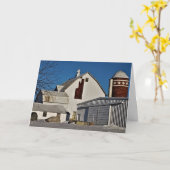Carte de Noël "Shady Oak Farm" (Fleur jaune)