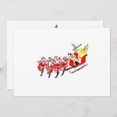 Carte de Noël Sharpie Santas (Devant / Derrière)