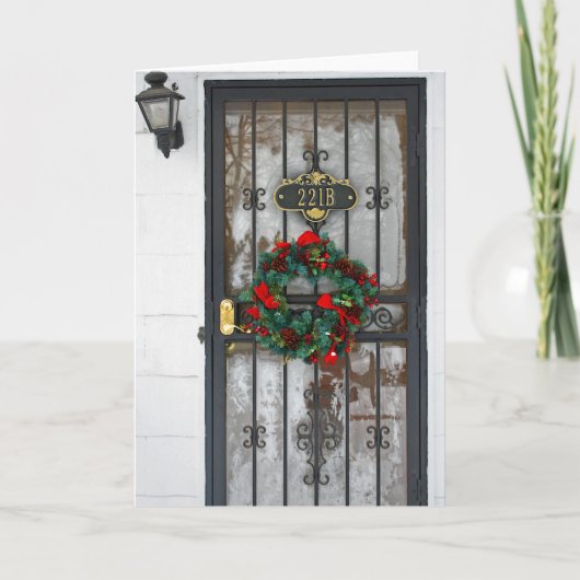 Carte de Noël Sherlock 221B (Devant)