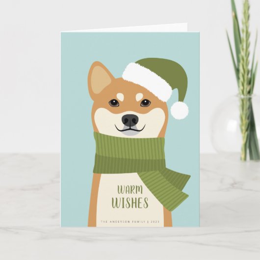Carte de Noël Shiba Inu (Devant)
