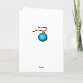 Carte de Noël Siamese Kitten (Dos)