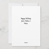 Carte de Noël Sibérienne Husky Retro Aqua (Dos)