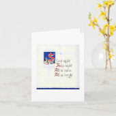 Carte de Noël Silencieuse vintage (Fleur jaune)