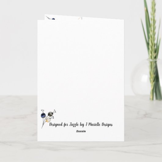 Carte de Noël Silent Night (Verticale) (Dos)