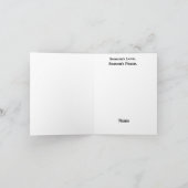 Carte de Noël silhouette de travaux routiers (Intérieur)