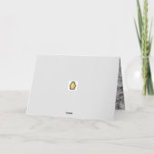 Carte de Noël Silken Windhound (Dos)