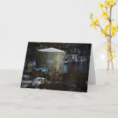 Carte de Noël "Silo Planté" (Fleur jaune)