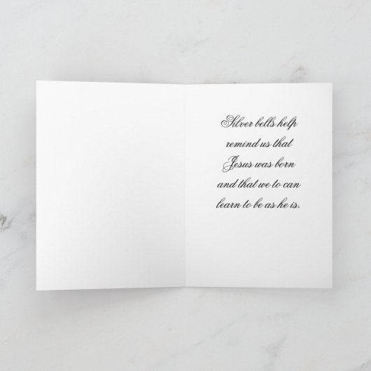 Carte de Noël Silver Bells (Intérieur)