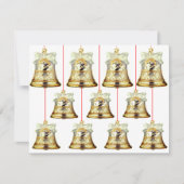 Carte de Noël Silver et Gold Bells (Devant)