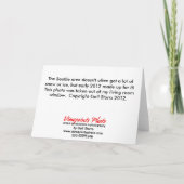 Carte de Noël Silver Thaw (Dos)