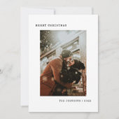 Carte de Noël simple à la machine à écrire pour ph (Devant)