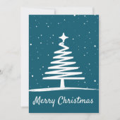 Carte de Noël simple | Arbre de Noël minimal (Devant)
