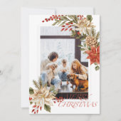 Carte de Noël simple Artistique Joyeux (Devant)