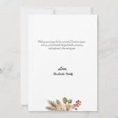 Carte de Noël simple Artistique Joyeux (Dos)