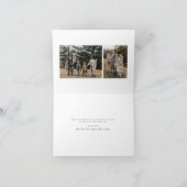 Carte de Noël simple avec écriture 3 photos  (Intérieur)