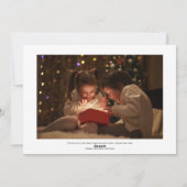 Carte de Noël simple avec photo de Joyeux Noël (Dos)