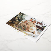 Carte de Noël simple avec photo et foil pour des F (Rotation)