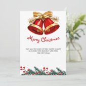 carte de Noël simple de luxe, carte de Noël pour f (Debout devant)