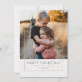 Carte de Noël simple en or (Devant)
