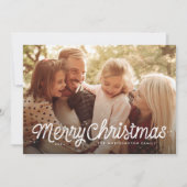 Carte de Noël simple et douce avec photo (Devant)