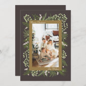 Carte de Noël simple et élégante (Devant / Derrière)
