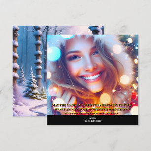 Carte de Noël simple et élégante