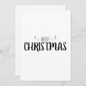 Carte de Noël simple et élégante (Devant / Derrière)