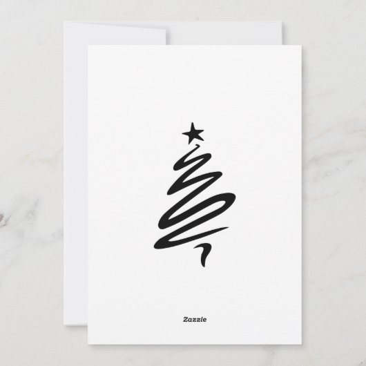 Carte de Noël simple et élégante (Dos)