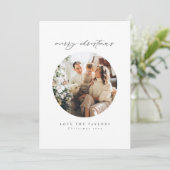 Carte de Noël simple et élégante (Debout devant)