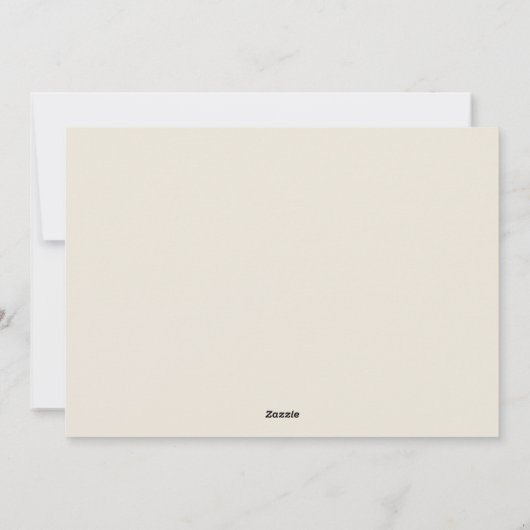 Carte de Noël simple et élégante (Dos)