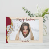 Carte de Noël simple et élégante (Debout devant)