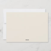 Carte de Noël simple et élégante (Dos)