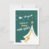 Carte de Noël simple et élégante Arbre de Noël (Devant)