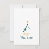 Carte de Noël simple et élégante Arbre de Noël (Dos)
