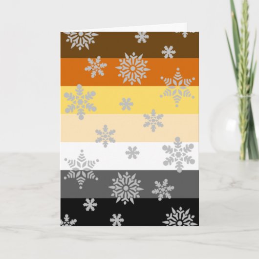 Carte de Noël simple et élégante de la Gay Bear Pr (Devant)