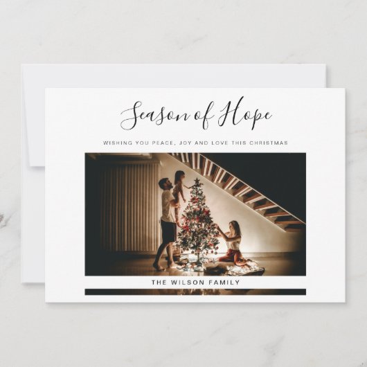 Carte de Noël simple et moderne (Devant)