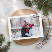 Carte de Noël simple et moderne