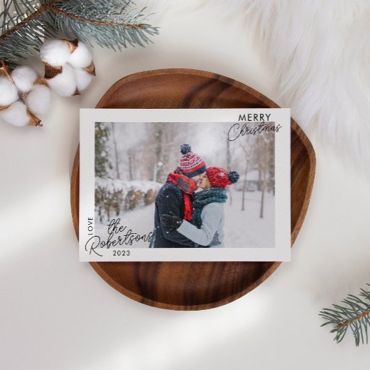 Carte de Noël simple et moderne